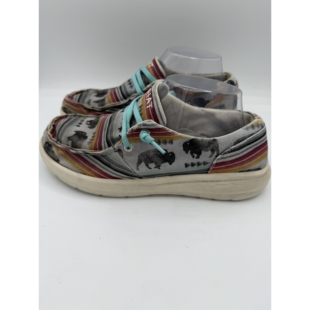 Ariat Hilo Women's Multicolor Buffalo Print Slip On Casual Shoes Size 9.5 - Picture 2 of 6